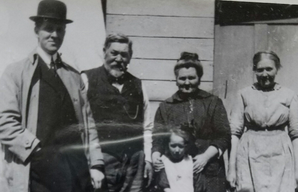 A family group whose people can appear in family history games